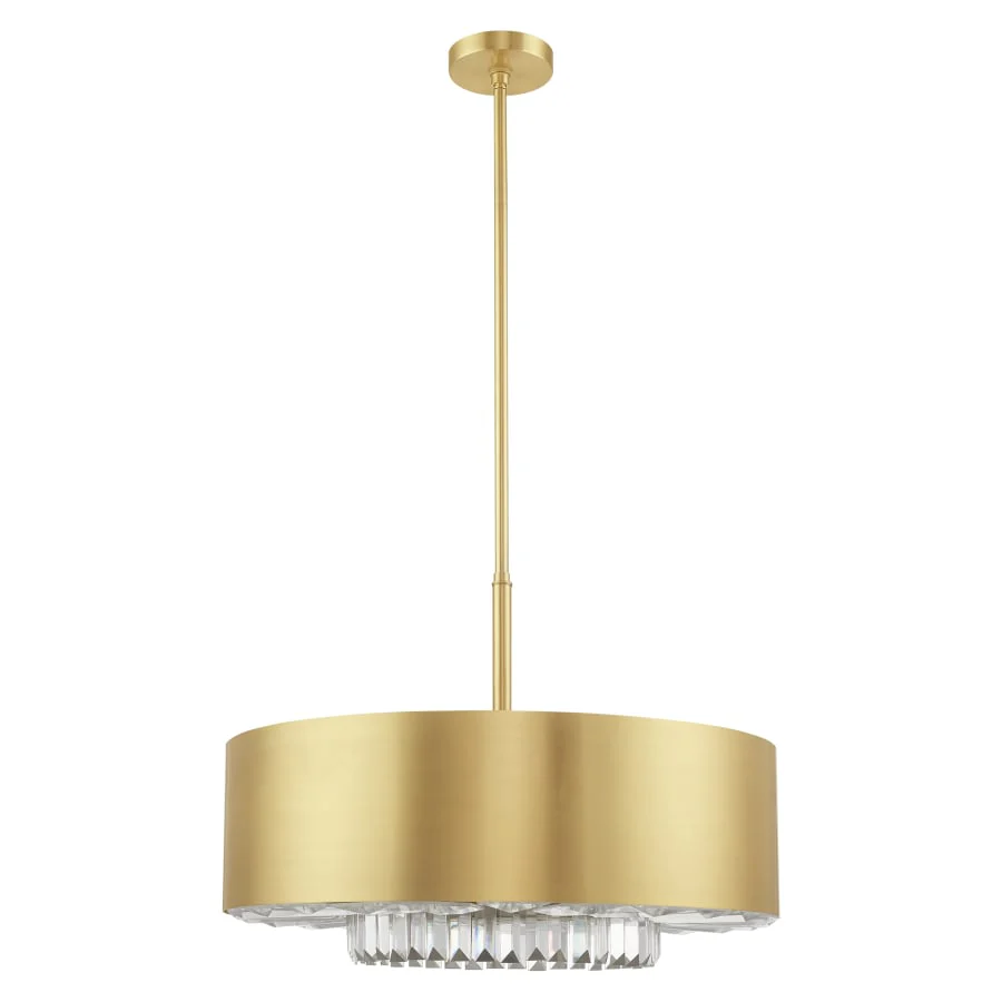 Livex Lighting Madison 6 Light 24" Wide Crystal Drum Chandelier - Image 3