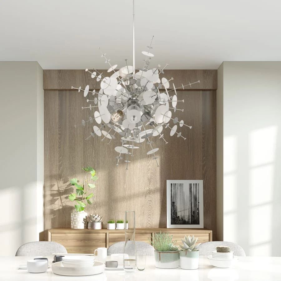 Livex Lighting Circulo 6 Light 30" Wide Sputnik Chandelier - Image 3