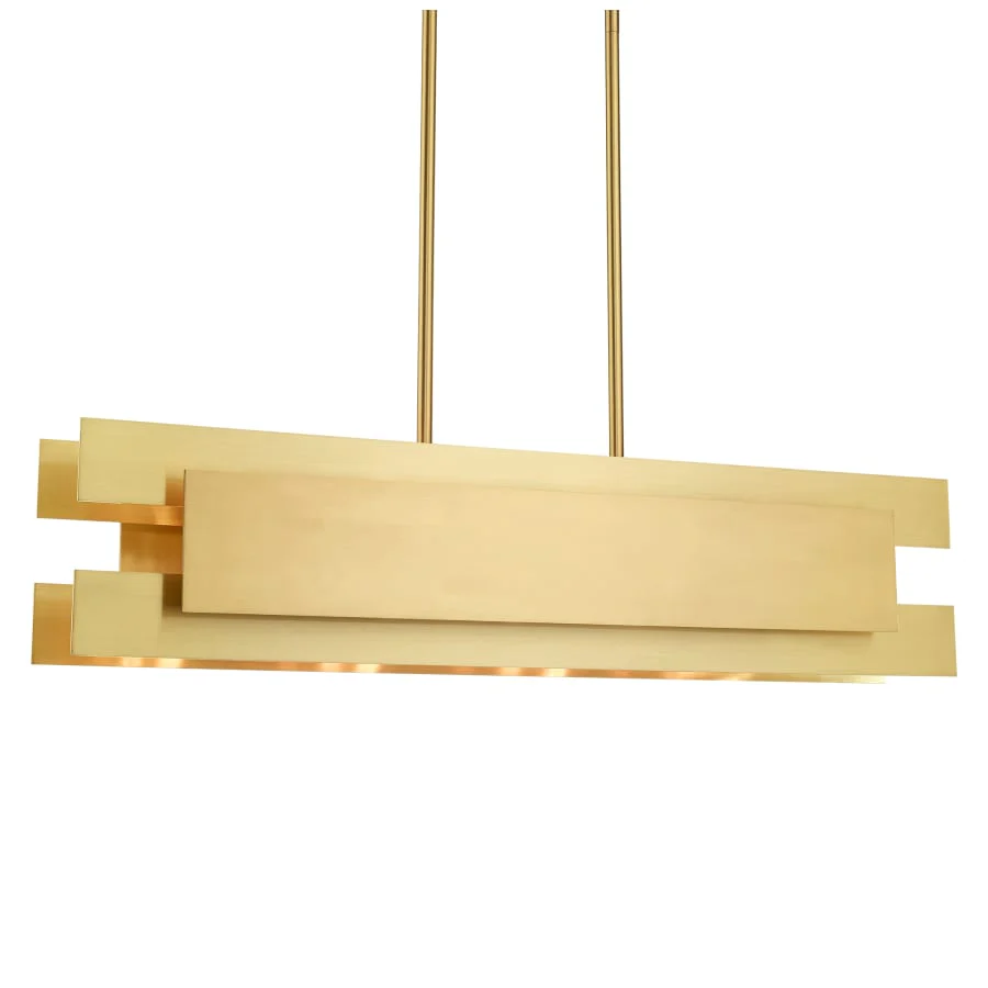 Livex Lighting Varick 4 Light 36" Wide Linear Chandelier - Image 1