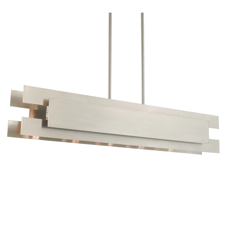 Livex Lighting Varick 5 Light 46" Wide Linear Chandelier - Image 1