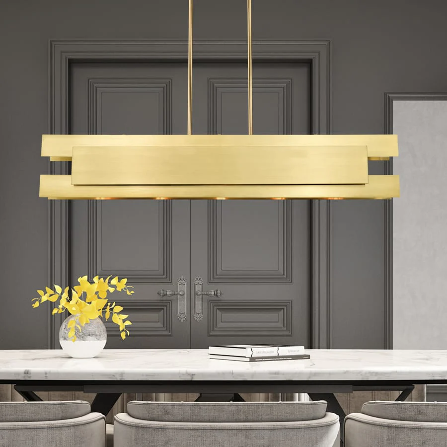 Livex Lighting Varick 5 Light 46" Wide Linear Chandelier - Image 3