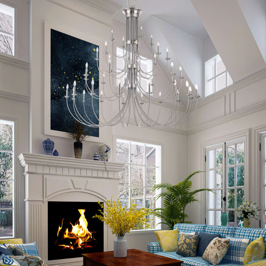 Livex Lighting Estate 38 Light 72" Wide Candle Style Chandelier - Image 2