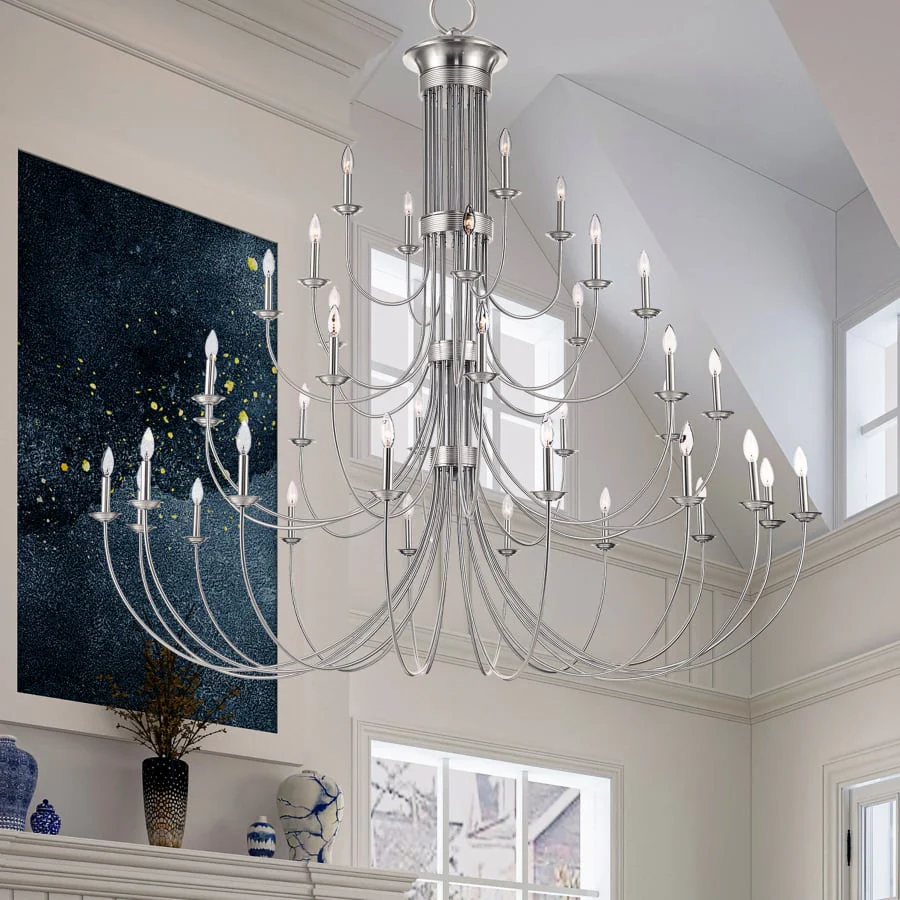 Livex Lighting Estate 38 Light 72" Wide Candle Style Chandelier - Image 3