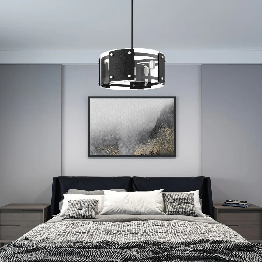 Livex Lighting Barcelona 7 Light 8" Wide Drum Chandelier - Image 2