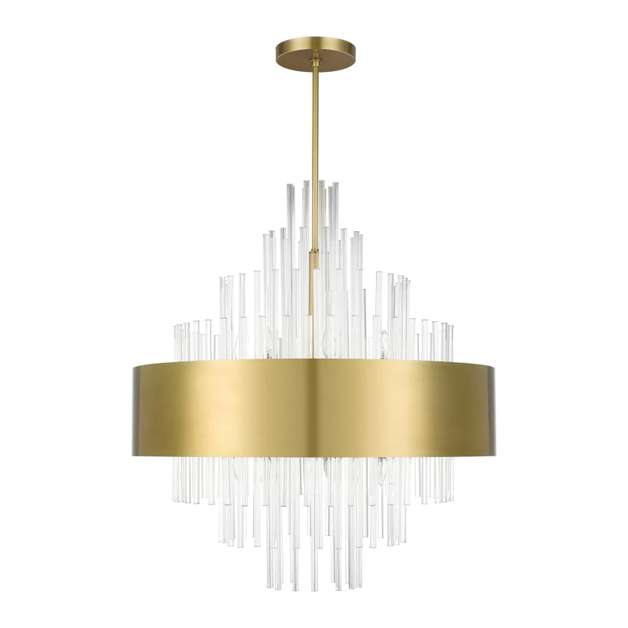 Livex Lighting Orenburg 14 Light 35" Wide Crystal Waterfall Chandelier - Image 2