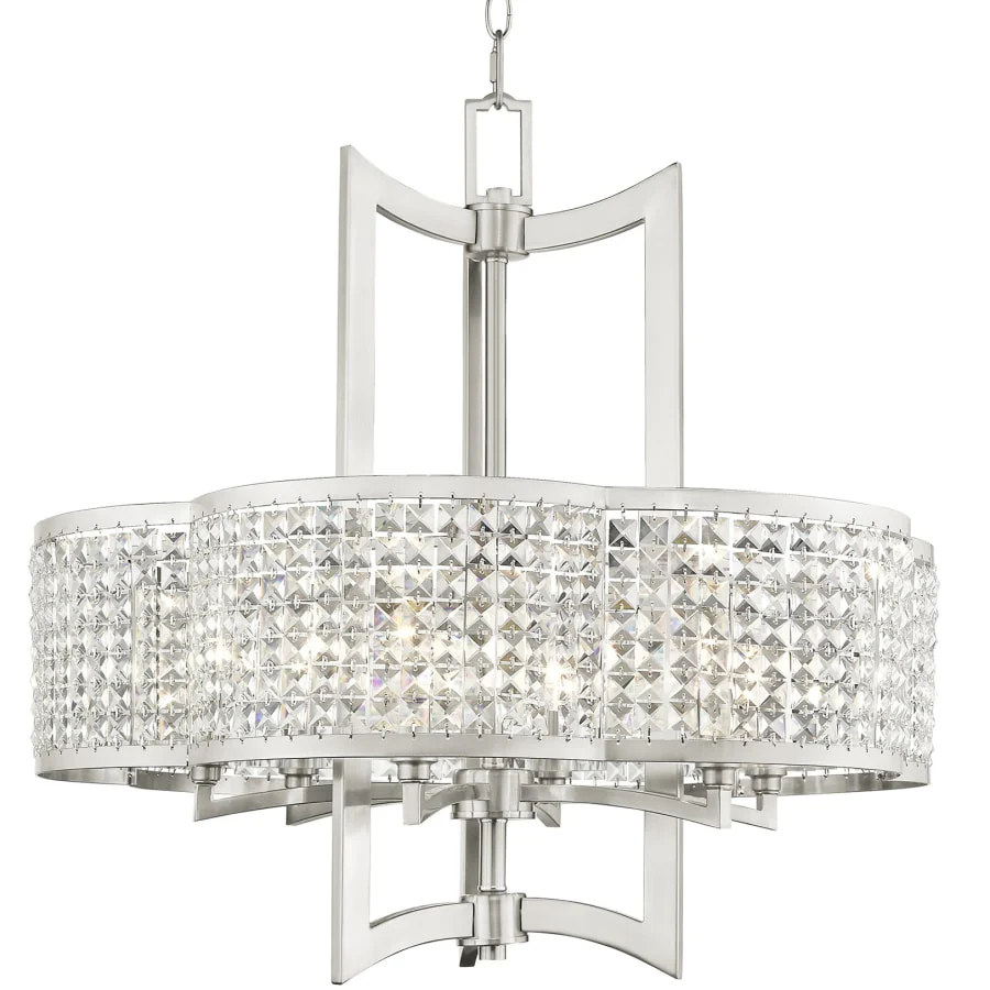 Livex Lighting Grammercy 6 Light 26" Wide Single Chandelier with Clear Crystal Diffusers - Image 1