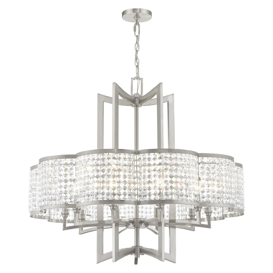 Livex Lighting Grammercy 10 Light 1 Tier Crystal Chandelier - Image 2