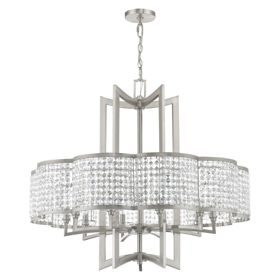 Livex Lighting Grammercy 10 Light 1 Tier Crystal Chandelier - Image 3