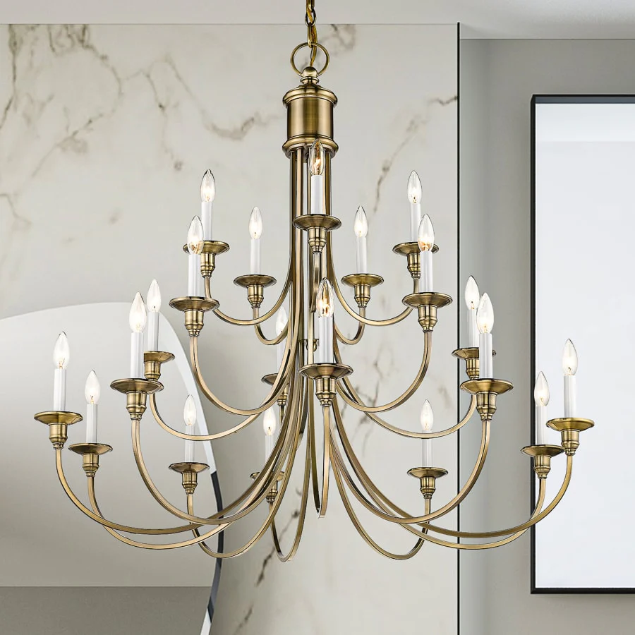 Livex Lighting Cranford 20 Light 3 Tier Chandelier - Image 3