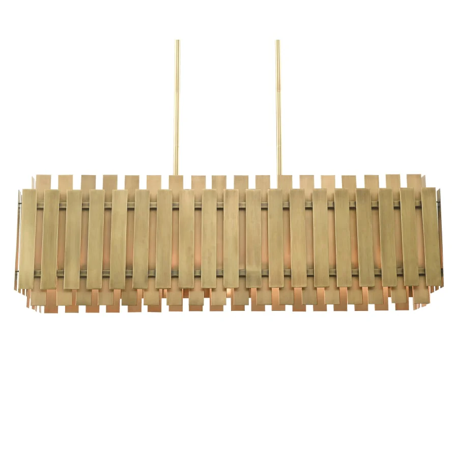 Livex Lighting Greenwich 5 Light 42" Wide Linear Chandelier - Image 1
