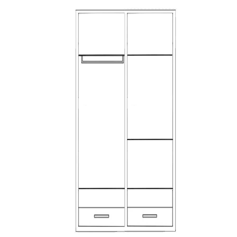 دولاب 100×185سم - LOG116 - Image 3