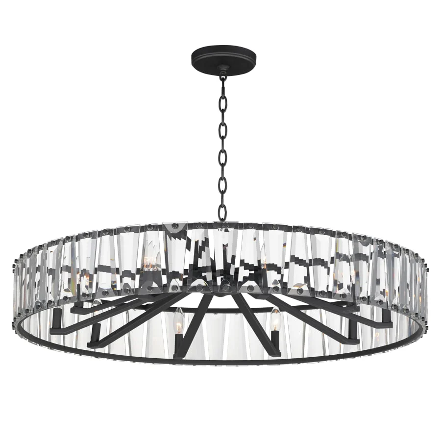 Maxim Odeon 10 Light 40" Wide Crystal Drum Chandelier - Image 3