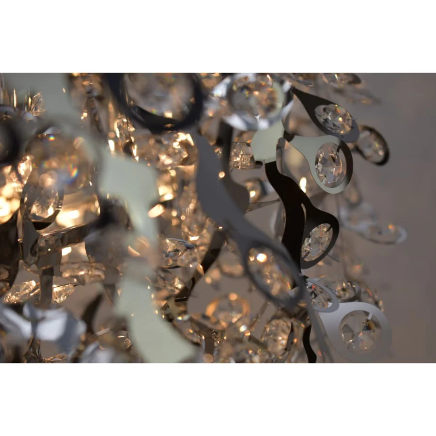 Maxim Comet 13 Light 35" Pendant with Crystal Accents - Image 2