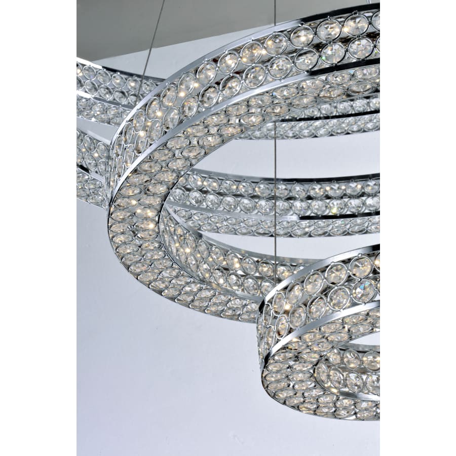 Maxim Eternity 40" Adjustable Ring LED Crystal Pendant - Image 2