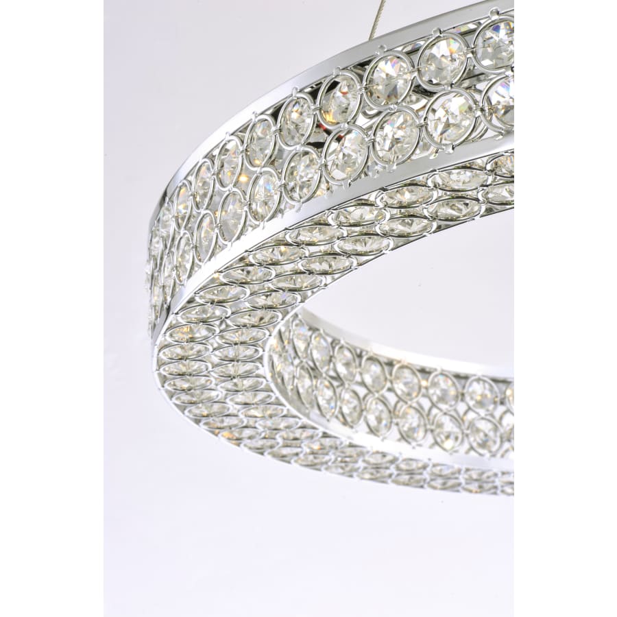 Maxim Eternity 60" Adjustable Ring LED Crystal Pendant - Image 3