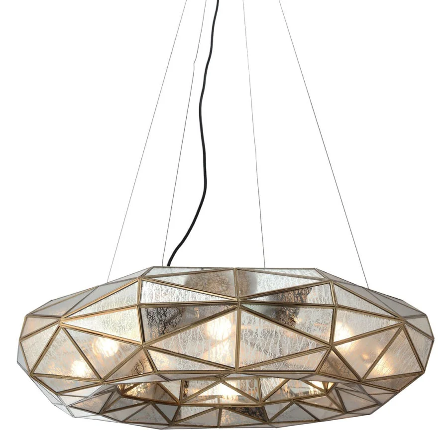 Metropolitan Geo-Gem 8 Light 36" Wide Ring Chandelier - Image 1