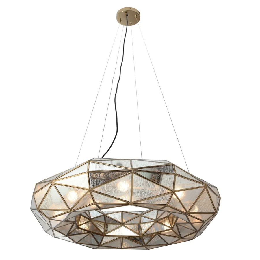 Metropolitan Geo-Gem 8 Light 36" Wide Ring Chandelier - Image 3