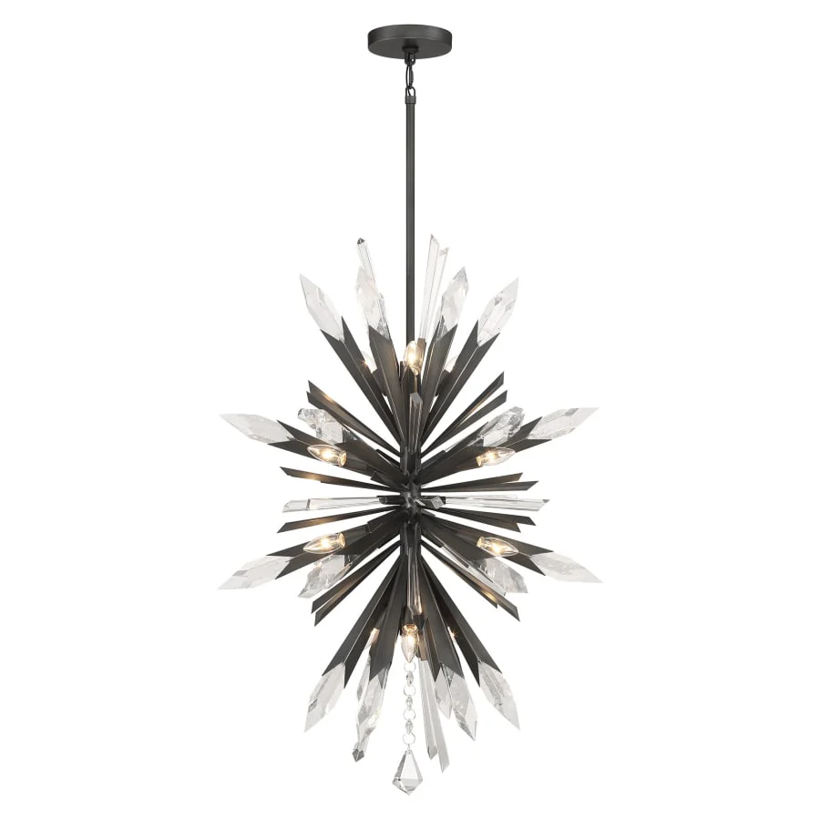 Metropolitan Elsa 12 Light 26" Wide Crystal Pendant - Image 1
