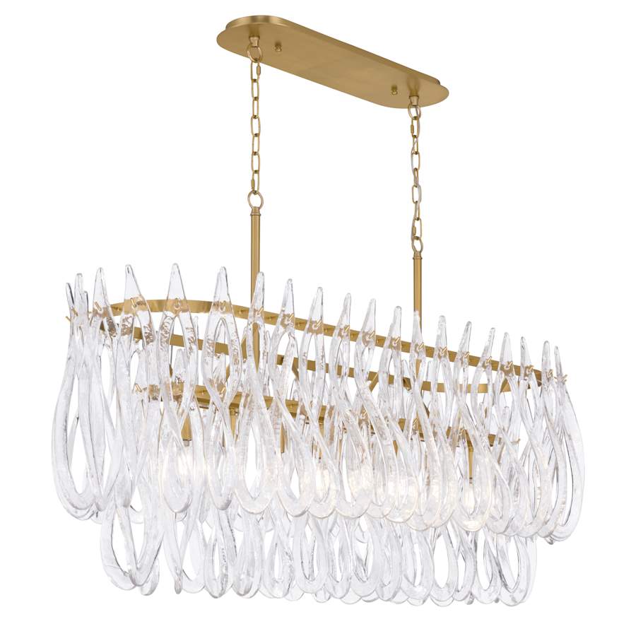 Metropolitan Glassara 8 Light 48" Wide Linear Chandelier - Image 3