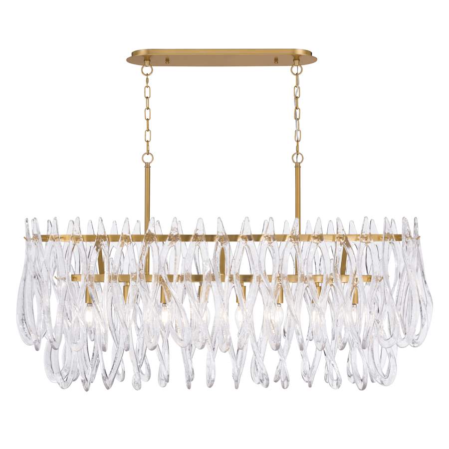 Metropolitan Glassara 8 Light 48" Wide Linear Chandelier - Image 2