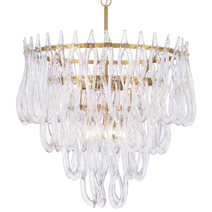 Metropolitan Glassara 10 Light 32" Wide Waterfall Chandelier - Image 1