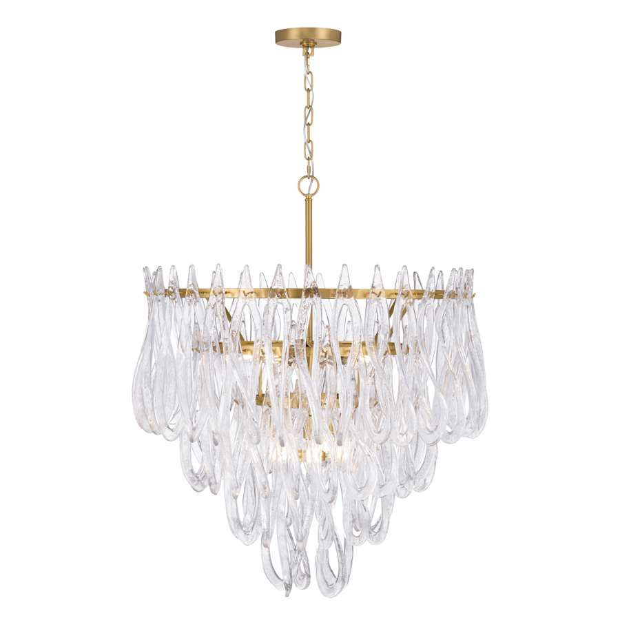 Metropolitan Glassara 10 Light 32" Wide Waterfall Chandelier - Image 2