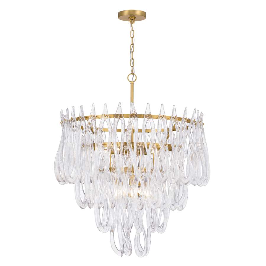 Metropolitan Glassara 10 Light 32" Wide Waterfall Chandelier - Image 3