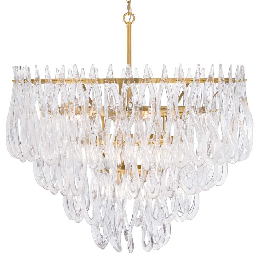 Metropolitan Glassara 15 Light 40" Wide Waterfall Chandelier - Image 1
