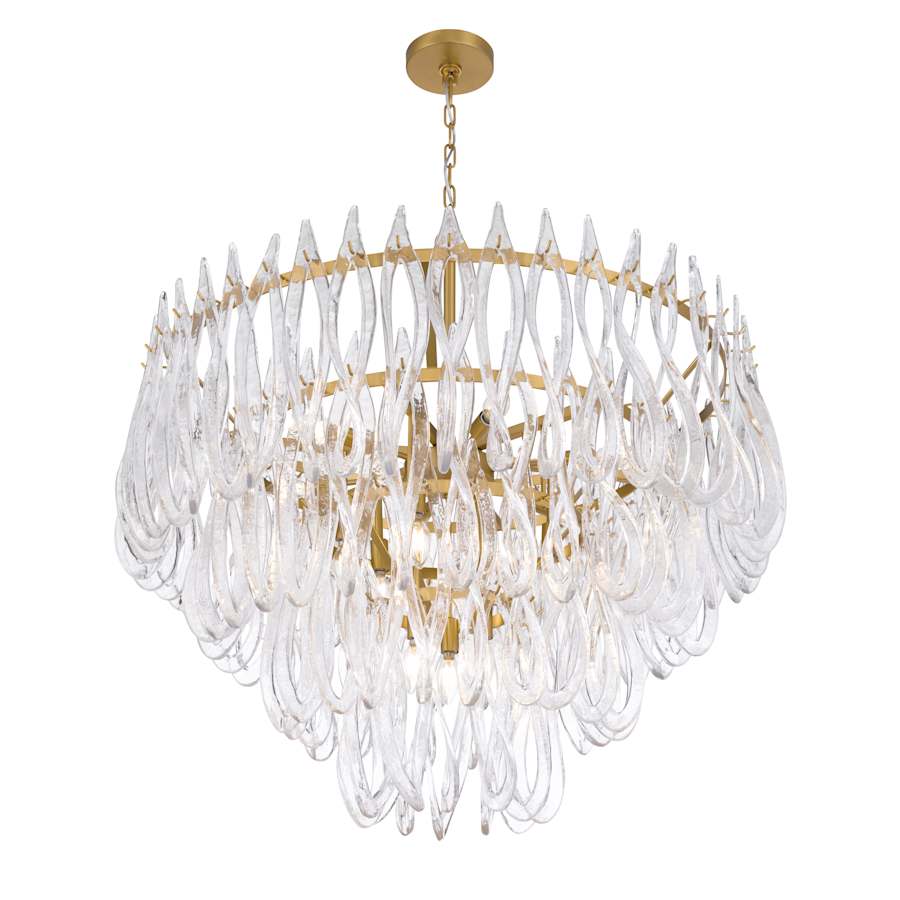 Metropolitan Glassara 15 Light 40" Wide Waterfall Chandelier - Image 3
