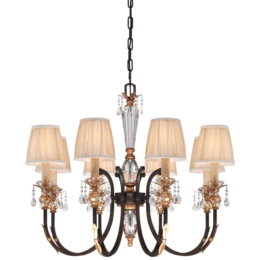 Metropolitan 8 Light 1 Tier Candle Style Crystal Chandelier from the Bella Cristallo Collection - Image 1
