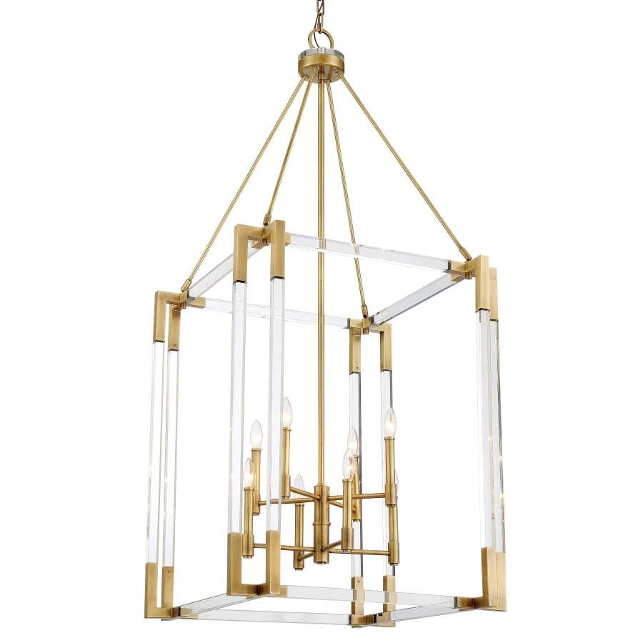 Metropolitan Prima Vista 8 Light 27" Wide Taper Candle Pendant - Image 1
