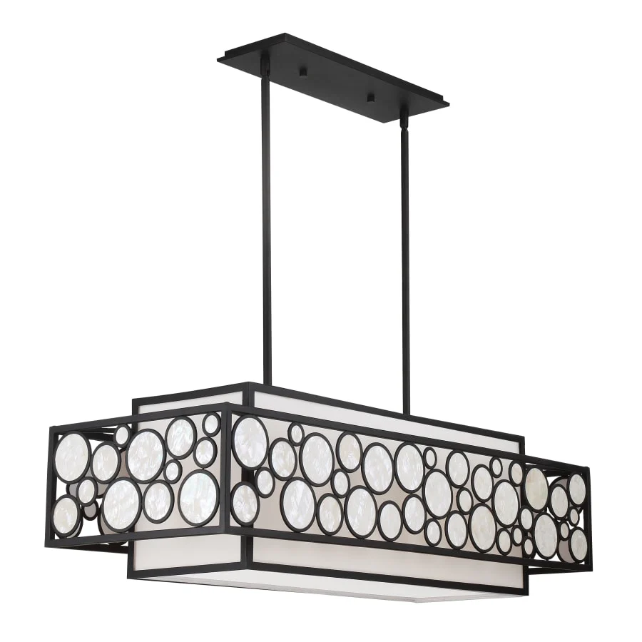 Metropolitan Mosaic 4 Light 42" Wide Linear Chandelier - Image 1