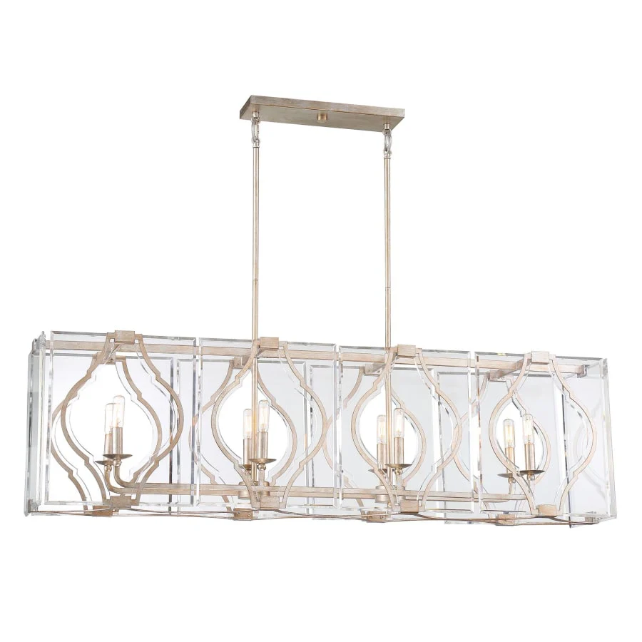 Metropolitan Brenton Cove 8 Light 50" Wide Taper Candle Linear Chandelier - Image 1