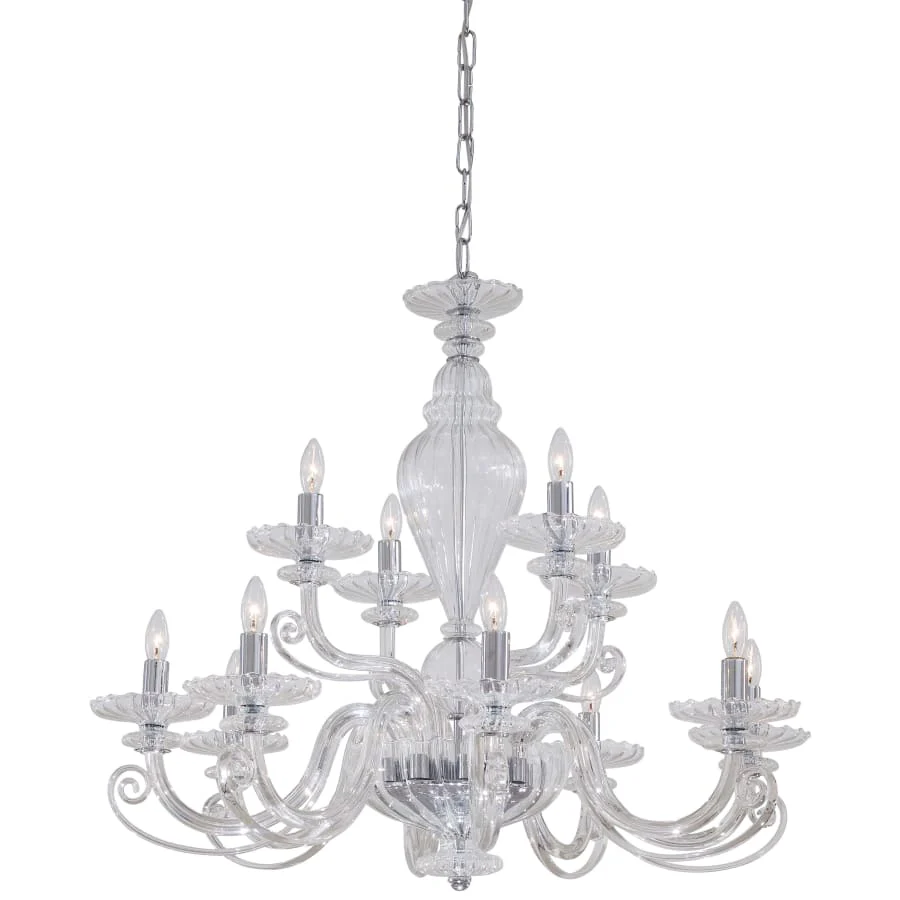 Metropolitan 12 Light 2 Tier Candle Style Chandelier from the Metropolitan Collection - Image 3