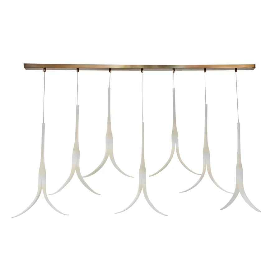 Metropolitan Featherly 7 Light 53" Wide Linear Chandelier - Image 1