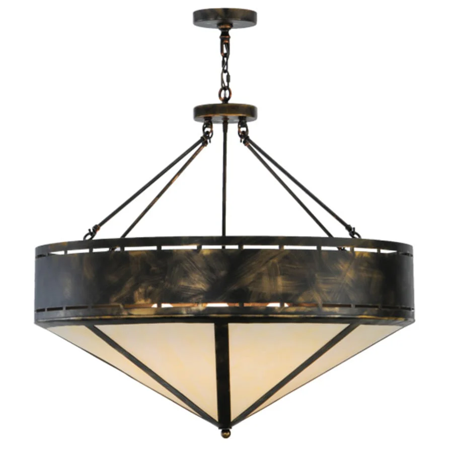 Meyda Tiffany Simple Mission 6 Light Foyer Pendant - Image 1