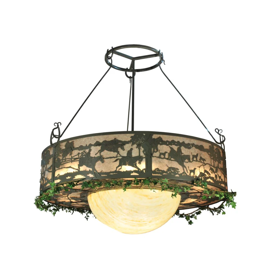 Meyda Tiffany 72" W Fox Run Inverted Pendant - Image 1