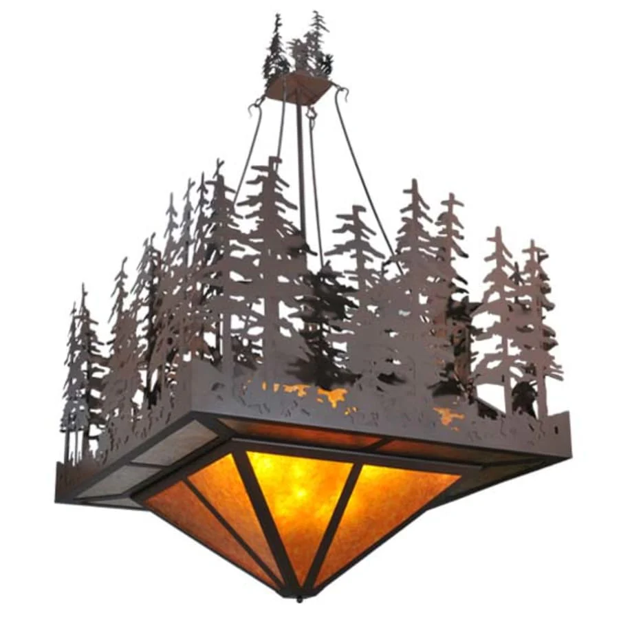 Meyda Tiffany Pine Lake 12 Light 87" Wide Chandelier - Image 1