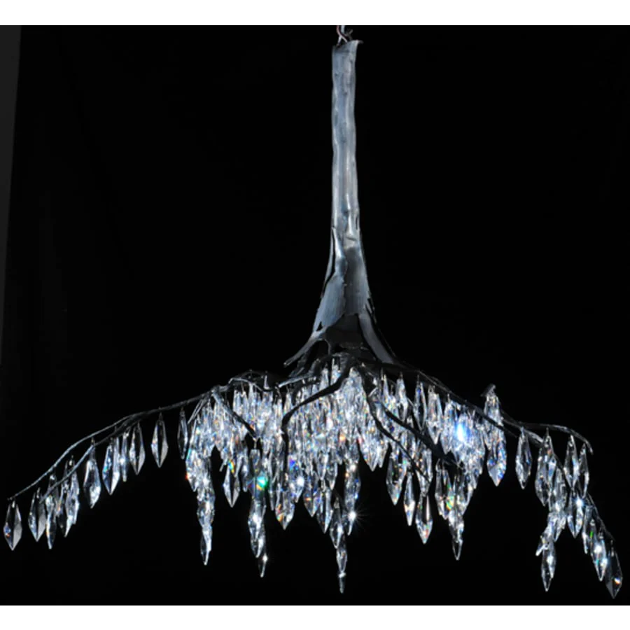 Meyda Tiffany Winter at Stillwater 32" Wide Crystal Waterfall Chandelier - Image 1