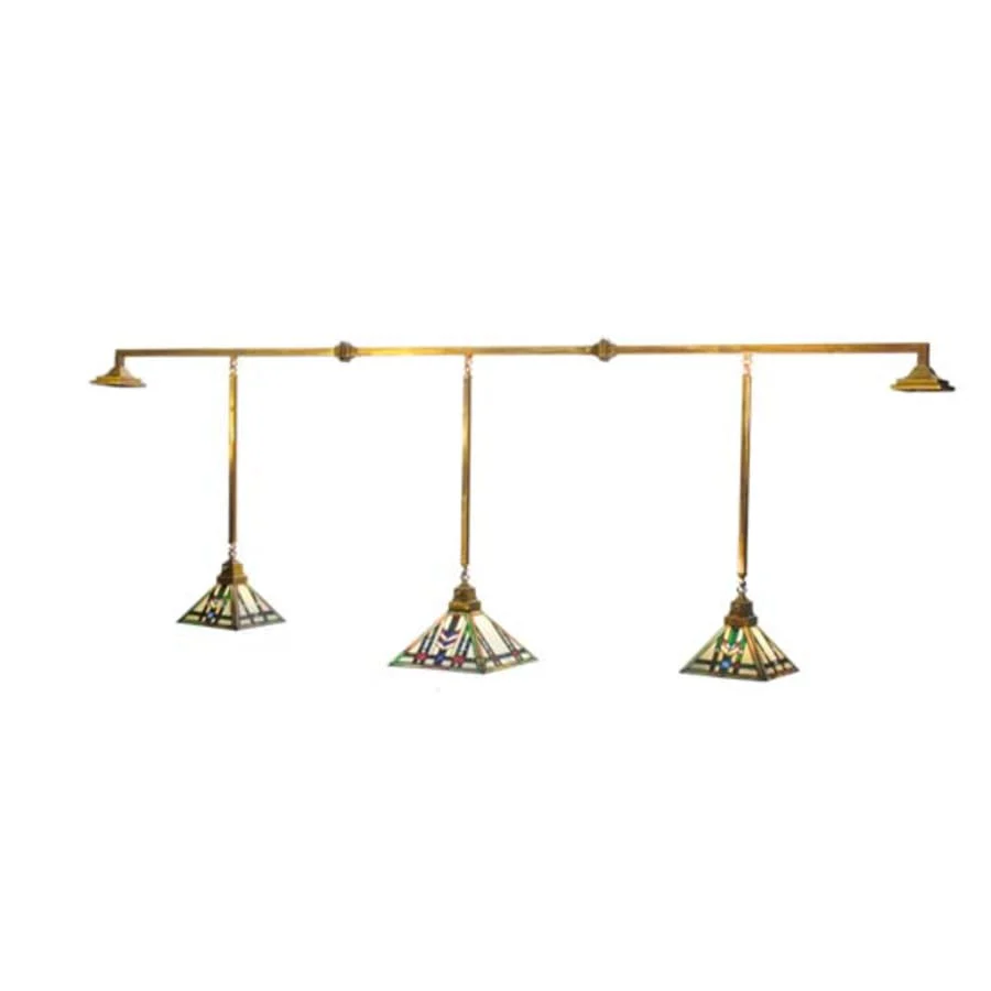 Meyda Tiffany Prairie Wheat 3 Light 120" Wide Linear Pendant - Image 1