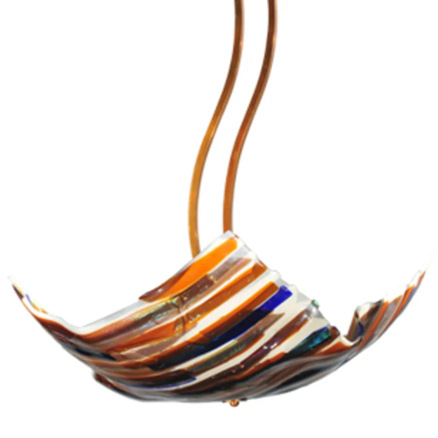 Meyda Tiffany Metro Fusion 3 Light 28" Wide Pendant - Image 1