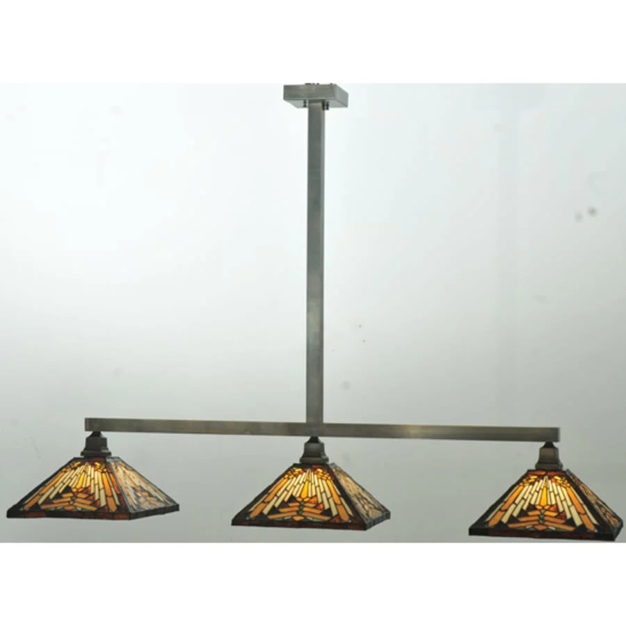 Meyda Tiffany Mission 3 Light 63" Wide Linear Pendant - Image 2