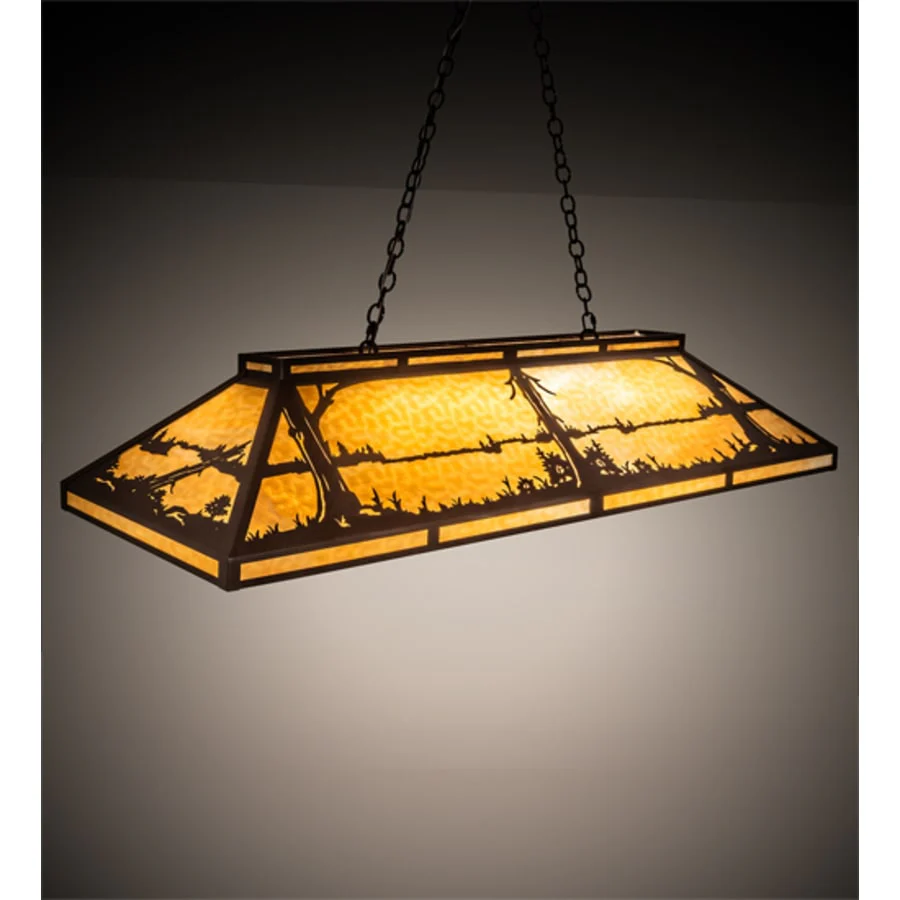 Meyda Tiffany Quiet Pond 9 Light 61" Wide Linear Pendant - Image 1