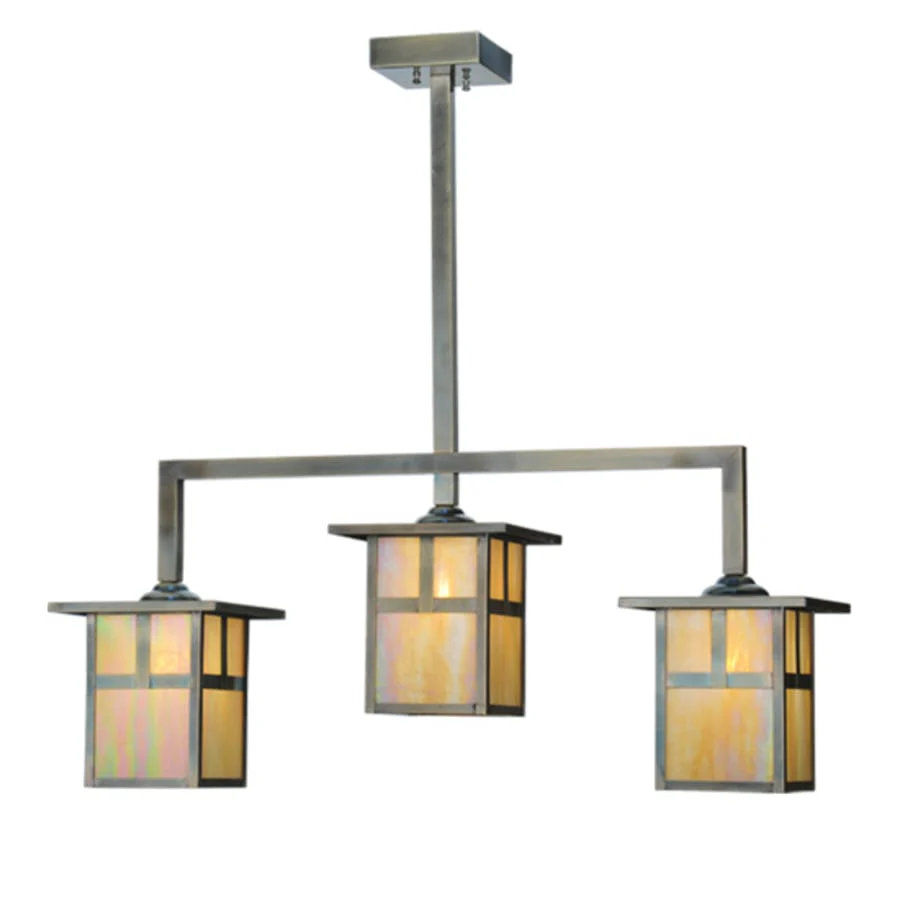 Meyda Tiffany Mission 3 Light 38" Wide Linear Pendant - Image 1