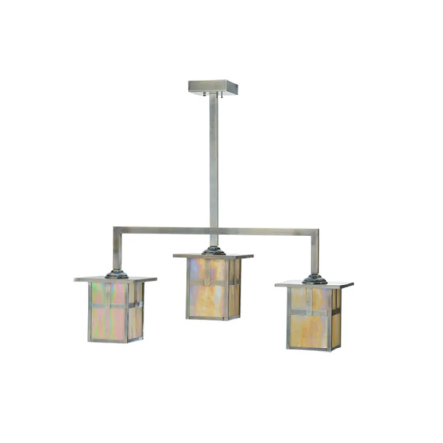 Meyda Tiffany Mission 3 Light 38" Wide Linear Pendant - Image 2