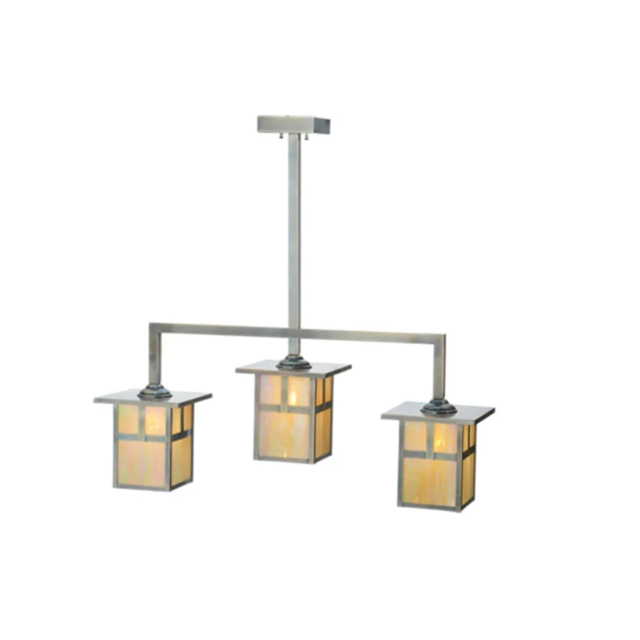Meyda Tiffany Mission 3 Light 38" Wide Linear Pendant - Image 3