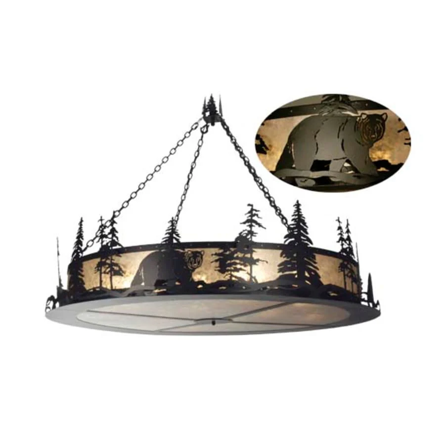 Meyda Tiffany Bear at Dusk 12 Light 67" Wide Drum Chandelier - Image 1