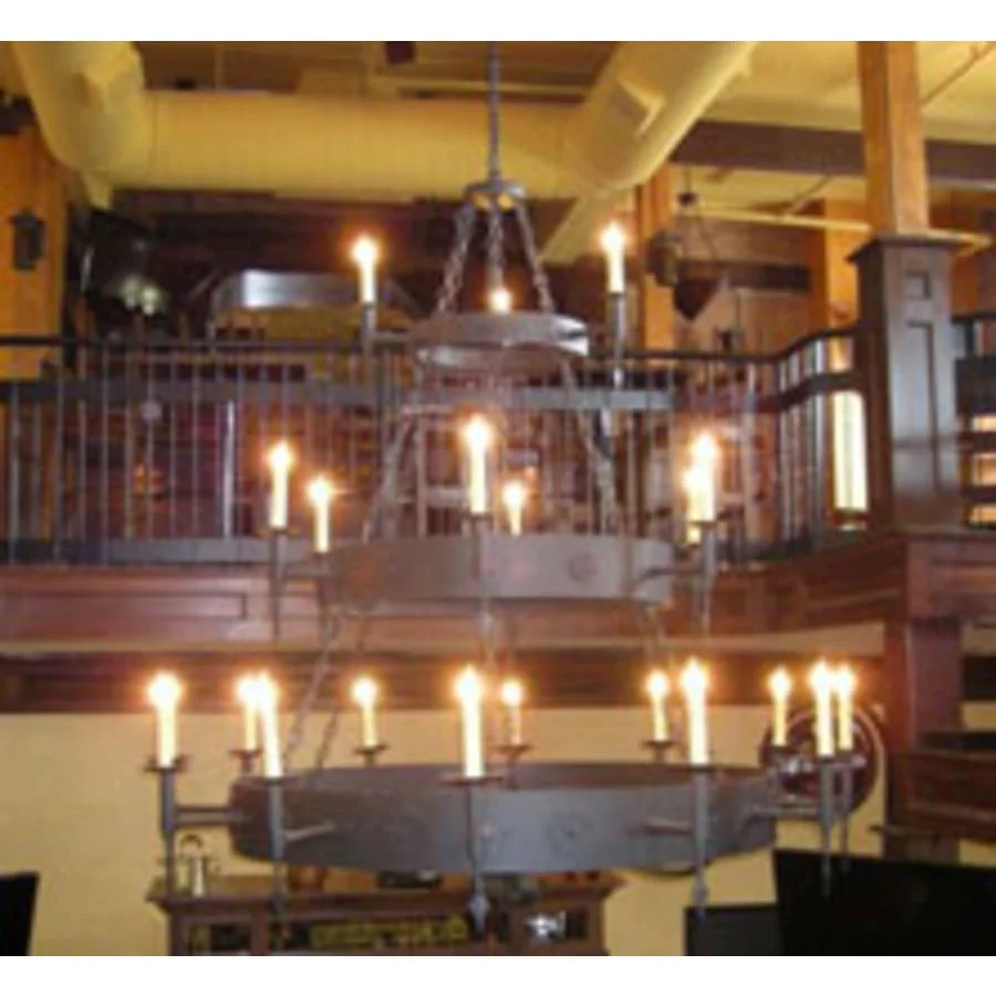 Meyda Tiffany Warwick 21 Light 72" Wide Taper Candle Style Chandelier - Dark Roast Finish - Image 3