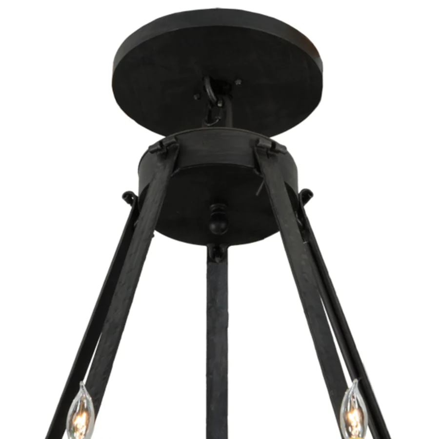 Meyda Tiffany Costello 20 Light 48" Wide Taper Candle Style Chandelier - Wrought Iron Finish - Image 2