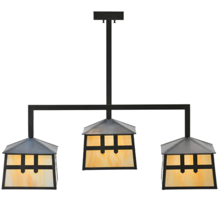 Meyda Tiffany Stillwater 3 Light 39" Wide Linear Pendant - Image 3